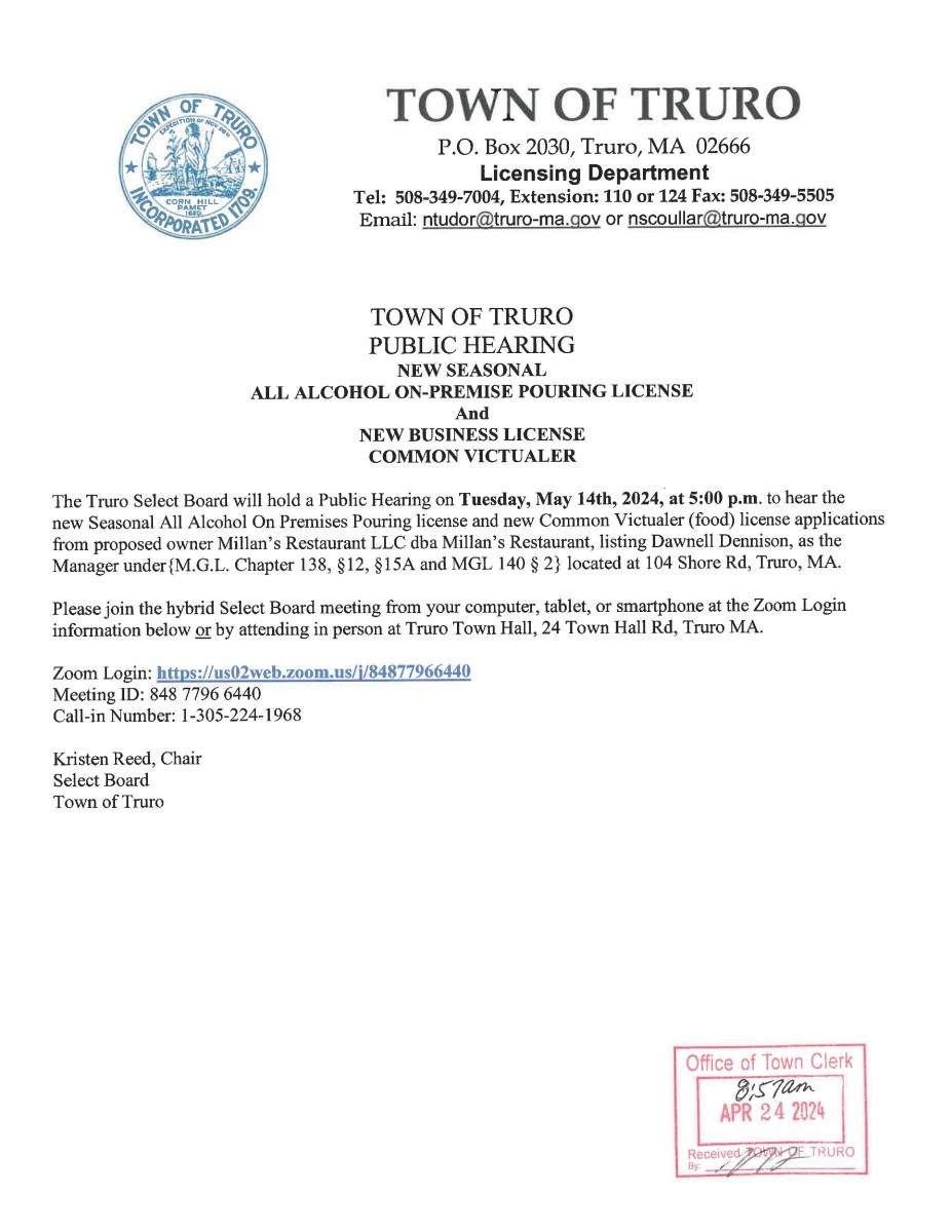 Public Hearing Notice 