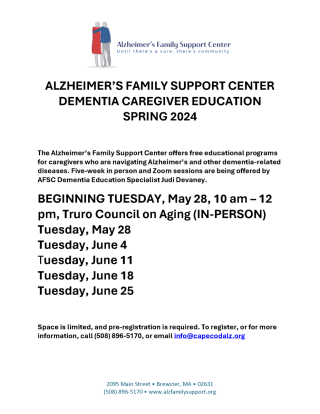 dementia caregiver education