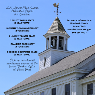 2024 Annual Town Election Nomination Papers are Available!