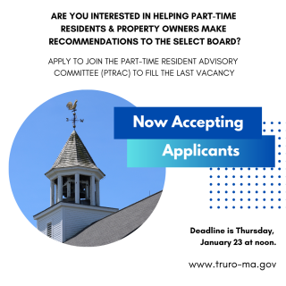 The Part-Time Resident Advisory Committee (PTRAC) is Seeking Applicants to Fill Final Vacancy