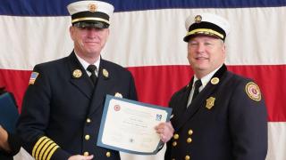 chief collins MFA graduation